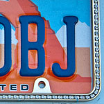 Nummernschild mit *Glitzersteinchen* Nummernschild mit *Glitzersteinchen*