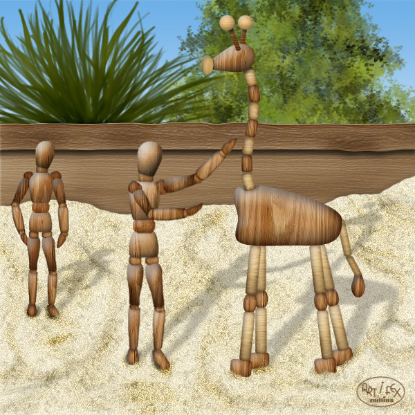 Holzfigur
